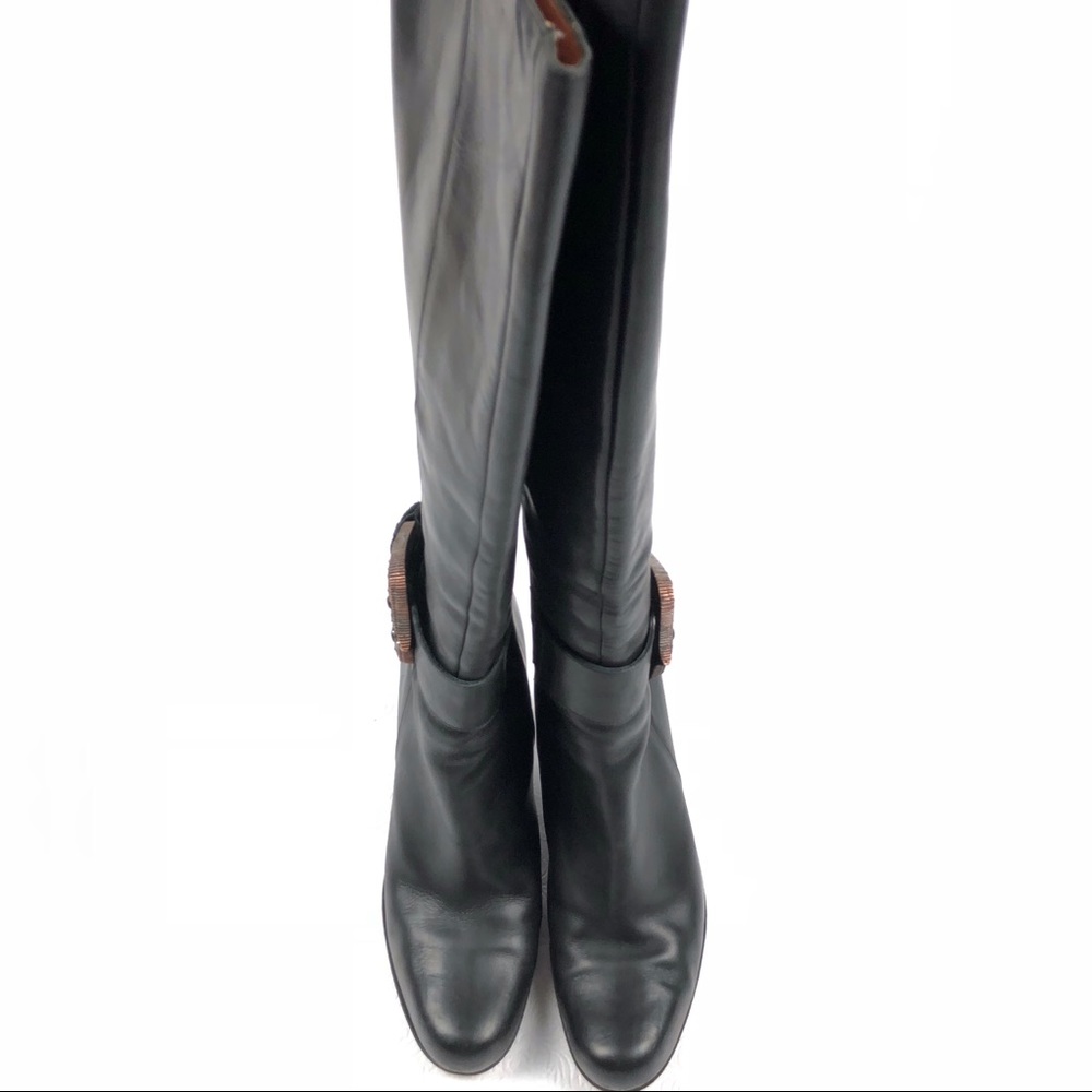 DONALD J PLINER Couture tall boots 10 black Italy - Picture 7 of 8